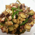 fukudoru's cooksnap of when they made 丼や麺にも◎たことナスのヘルシー中華炒め.