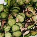 大野の豚に真珠's cooksnap of when they made ツナときゅうりの塩こぶあえ.