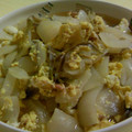elfschritt's cooksnap of when they made ミョウガとタマネギの卵とじ.