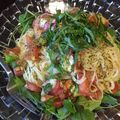 tomomani's cooksnap of when they made ☆タコとトマトと大葉のスパゲッティ−ニ☆.