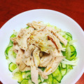 ハチワレごま's cooksnap of when they made 鶏胸肉ときゅうりのさっぱり和え.