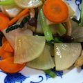 ヨッチこ's cooksnap of when they made 簡単１品♡鶏肉と大根のにんにく醤油炒め.