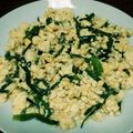 はなふあ's cooksnap of when they made 簡単！ニラ・豆腐・卵の炒め物.