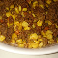 btaurus's cooksnap of when they made 焼肉のたれでひき肉のせごはん♪カレー風味.