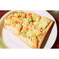 あふなろ's cooksnap of when they made ♡キムチーズトースト♡.