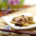 ramuneᐝiRo's cooksnap of when they made バター醤油のしめじベーコン.