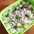 マミー◎'s cooksnap of when they made お弁当に☆枝豆と黒胡麻のご飯.