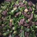 クックB6TCSN☆'s cooksnap of when they made ピーマンと牛肉のにんにく醤油炒め.