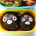 あさここなっつ's cooksnap of when they made 簡単過ぎる☆Suicaキャラ弁おにぎり.