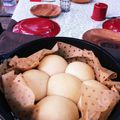 Kalei's cooksnap of when they made ダッチオーブンで簡単ふわモチ黒糖パン.