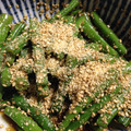 夕飯は６時です's cooksnap of when they made 基本の和食46　いんげんの胡麻和え.