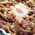 knk___'s cooksnap of when they made ✿とろ～り卵のﾁｰｽﾞ焼きｶﾚｰうどん✿.