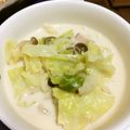 クックまるかーと's cooksnap of when they made レンジdeカリー☆みそミルクスープ.