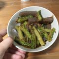ペコちゃん0626's cooksnap of when they made コンニャクとゴーヤーのきんぴら風.