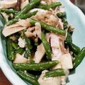 saku_ra4's cooksnap of when they made いんげん・舞茸...♪*ﾟバジル炒め.