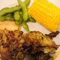 ぽんちゃん76's cooksnap of when they made 鯵の干物ﾘﾒｲｸ磯辺あげ！.