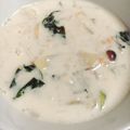 ハルヒナmama's cooksnap of when they made 簡単！ほうれん草ときのこのクリームスープ.
