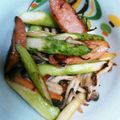 手作り★ママ's cooksnap of when they made ＊簡単！アスパラウィンナー炒め＊.