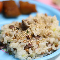 ひーゆーママ's cooksnap of when they made 納豆としば漬けの炒飯.