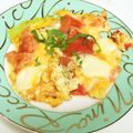 りんご華☆1219's cooksnap of when they made トマトのチーズ入り卵とじ.