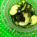 ふたごゆき's cooksnap of when they made 胡瓜とわかめの酢の物.