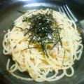 ぷまはち's cooksnap of when they made ★コクをプラス★たらこスパ.