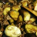 ０３７５２９'s cooksnap of when they made 茄子とシメジ・ひき肉甘辛キムチ炒め.