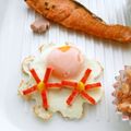 puniＫ's cooksnap of when they made とにかく可愛く目玉焼♪お花をＯＮ♪No２.