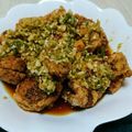 クック8PYQJR☆'s cooksnap of when they made ネギたっぷり若鳥の油淋鶏.