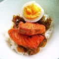 kotachan7's cooksnap of when they made サーモンの照焼き丼.