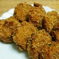 ふみこばあ's cooksnap of when they made ゴーヤの肉詰めフライ.
