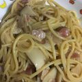 ちゃろみん's cooksnap of when they made ワンポットパスタ！エリンギの和風ガリバタ.