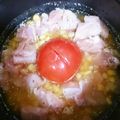ﾋﾟﾛﾐ♡'s cooksnap of when they made コーンとトマト丸ごとチキンごはん.