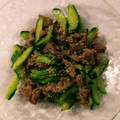 ☆むくぞう's cooksnap of when they made きゅうりと牛肉の炒めもの.