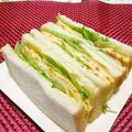 赤い電話's cooksnap of when they made 卵焼きとベーコンのサンドイッチ.