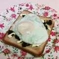 龍青空ママ's cooksnap of when they made 海苔マヨチーたま★朝ごパン.