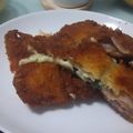春菊❁'s cooksnap of when they made 大葉とチーズのとんかつ！.