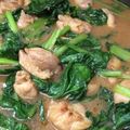 クックVI6LOP☆'s cooksnap of when they made 鶏肉と小松菜の味噌・醤油炒め.