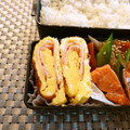 スタイリッシュママ's cooksnap of when they made 玉子焼き☆ハムを巻いて☆.