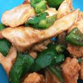 アイス大好き♡'s cooksnap of when they made むね肉とピーマンのシンプル炒め.