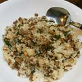 ToHiNaMi's cooksnap of when they made ピーマンとひき肉の甘辛チャーハン.