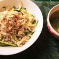 Ayuuuuutan's cooksnap of when they made 鶏むね肉のバンバンジーとスープ【節約】.