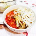 ともみ917's cooksnap of when they made 冷しゃぶ乗っけの超簡単トマトそうめん.