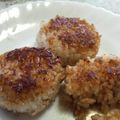 ピング〜's cooksnap of when they made カリカリ焼きおにぎりお弁当.