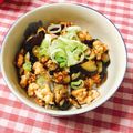 ひまりんりん☆'s cooksnap of when they made 茄子とひき肉の甘味噌丼.