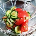 ＊リンちょ＊'s cooksnap of when they made トマトときゅうりの梅わさびドレッシング.