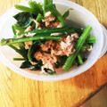 もんすけまま's cooksnap of when they made ほうれん草とツナの和え物.