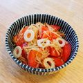 YUZVIO's cooksnap of when they made ✿混ぜるだけ～♡トマトのなめたけ和え✿.