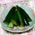 もも's cooksnap of when they made めんつゆで簡単！！キュウリの漬物☆.