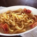 yintx's cooksnap of when they made 超簡単うどんカルボナーラ.